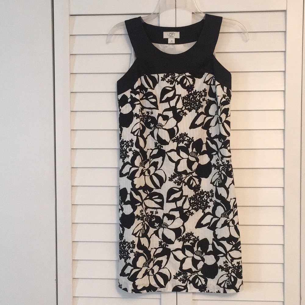 B/W Floral Dress